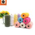 Natural White Color Cotton Rope Storage Basket Macrame Algodon Cord 3 mm Cotton String 100m