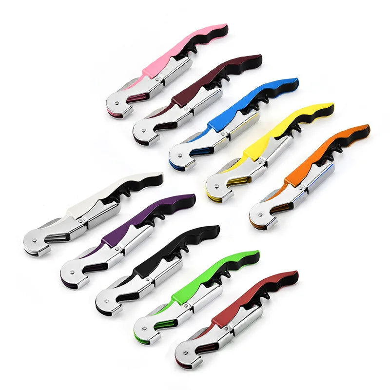 Wholesale Multicolour Stainless Steel Corkscrew Wine Metal Bottle Red Wine Opener