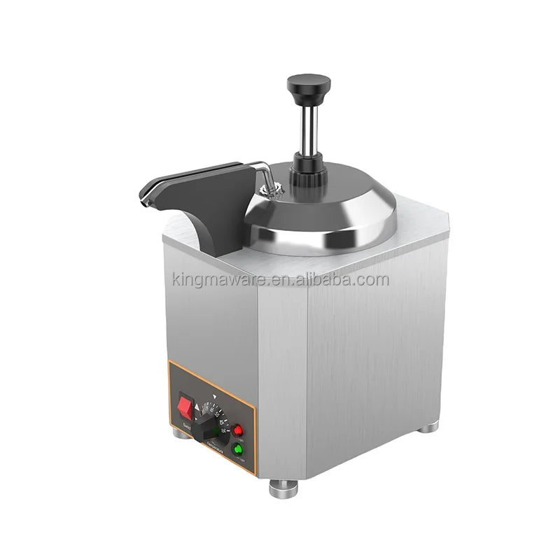 Commercial Stainless Steel 201chili Warmer Hot Chocolate Sauce Nacho Cheese Warmer with Pump