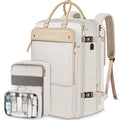 Best Stylish White Women's Men's Computer Backpack Bag for Women Ladies With 17 Inch Laptop Compartment Pocket