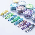 Eco-friendly Cosmetic Polyester Glitter 3D Prism Glitter Holographic Chunky Mixed Glitter for Resin Crafts Christmas Decorations