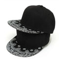 Custom Logo Character Paisley Cute Fleece Snapback Cap for Unisex Plain Black Printing Outdoor Performance China
