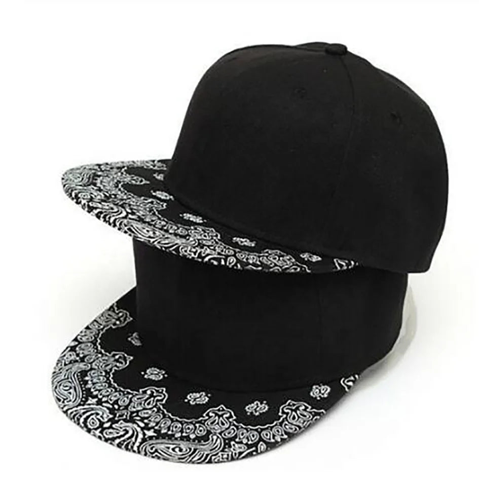 Custom Logo Character Paisley Cute Fleece Snapback Cap for Unisex Plain Black Printing Outdoor Performance China