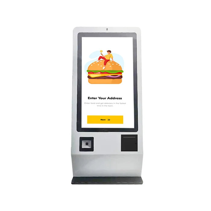 24inch Self Service Touch Screen Payment Kiosk With Printer and Scanner for Mc and KFC Ordering Machine