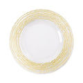 Hot Selling Fancy Glass With Gold Edge Charger Plate Minimalist Round Under Plates Wedding Table Glass Charger Plates