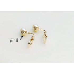 Triangle Engrafted Pearl with Hanging Without Piercing Clip Accessories Wholesale