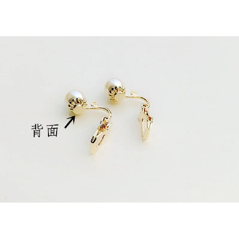 Triangle Engrafted Pearl with Hanging Without Piercing Clip Accessories Wholesale