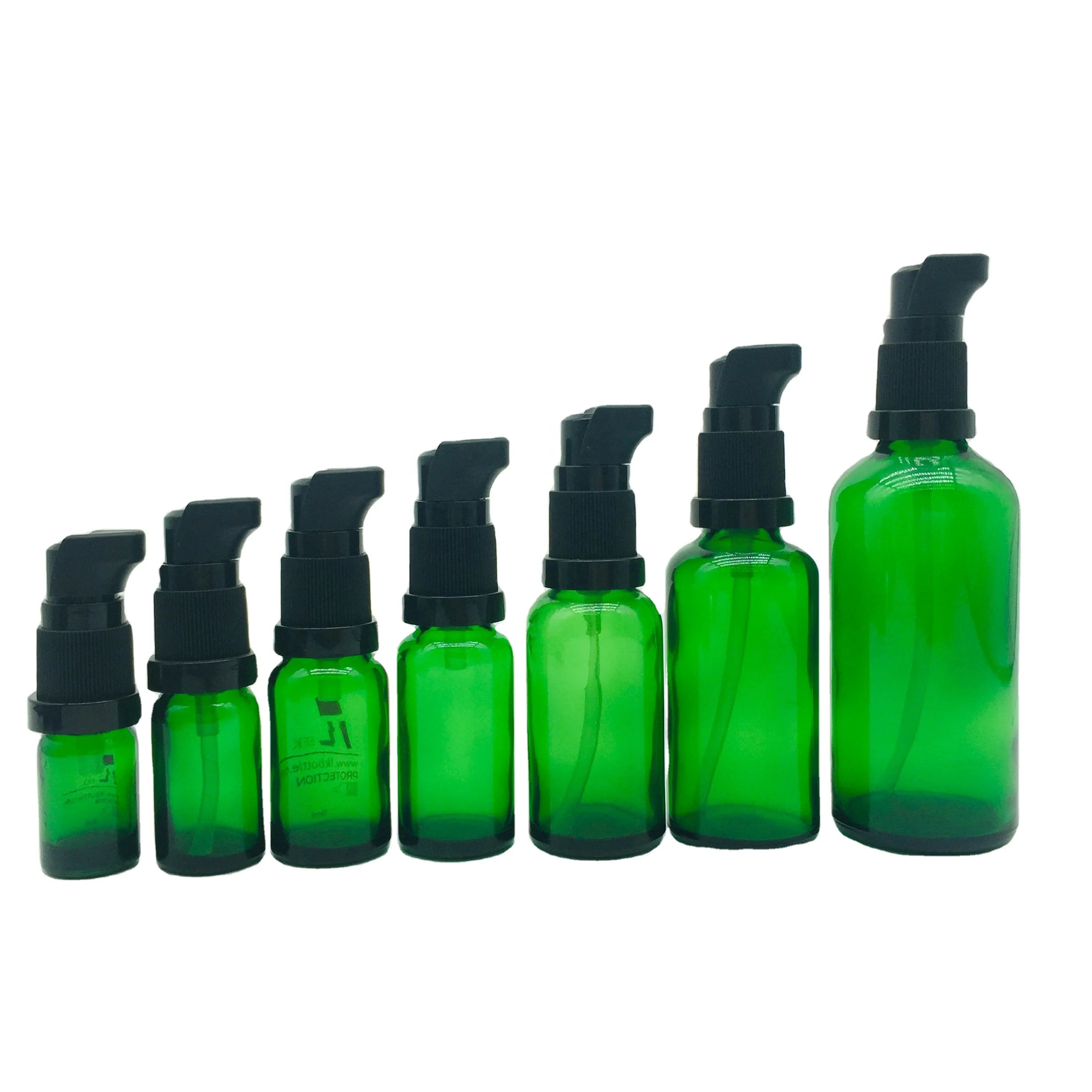 Manufacturer Stocking CBD Oil Green Bottles 5ml 10ml 15ml 20ml 30ml 50ml 100ml MOQ 100pcs