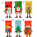 Factory Creative PET Christmas Flag Banner Colourful Window Pendant Hanging Wall Decorations Christmas Christmas Ornament