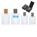 Custom Logo Oval 100ml Frosted Perfume Bottles 50ml Empty Glass Spray Portable 30ml Perfume Bottle Frosted with Packaging Box