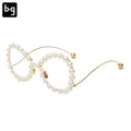 Wholesale Women Round Vender for Shades New Fashion Sun Glasses Oversized Pearl Sunglasses