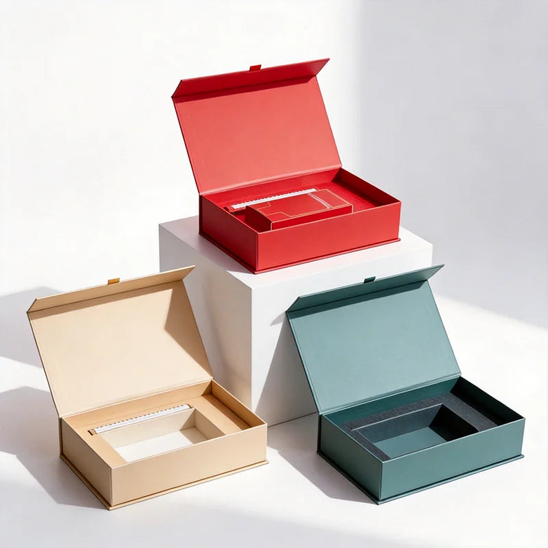 Factory Custom Printing logo Eco-Friendly Cardboard Business Packaging Luxury Rigid Gift Cosmetics Beauty Tools Set Paper Boxes