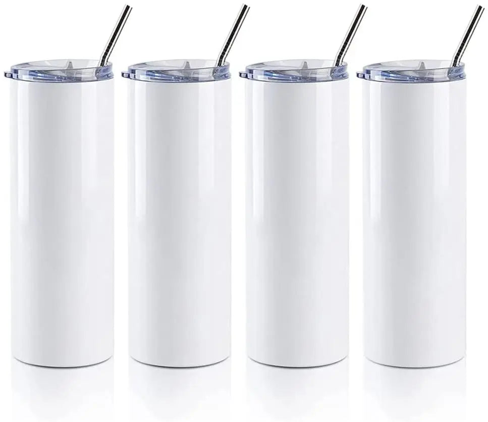 20oz 30oz Stainless Steel Tumbler Straight Double Wall Coffee Cup Vacuum Insulated Skinny Cup for Sublimation