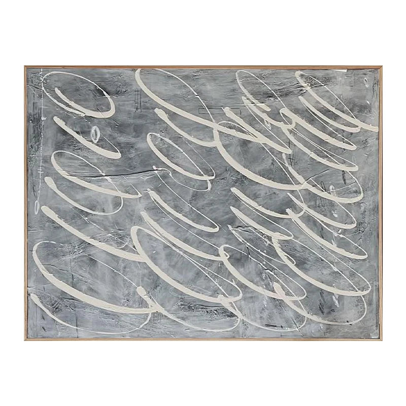 Wall Art Decor French Cream Style Hand Painted Oil Painting for Dining Room and Living Room Decoration