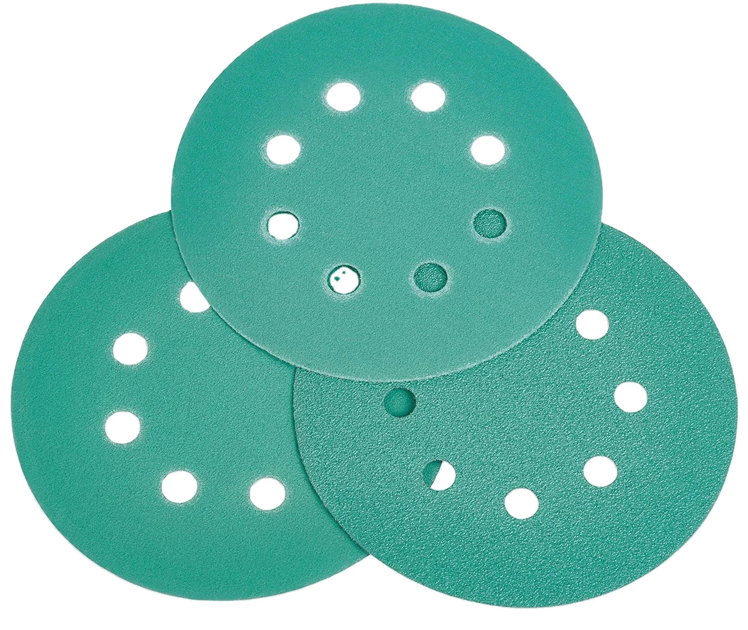 PEX 6inch 150mm Aluminum Oxide Zirconia Fast Cutting Performance Green Film Sanding Disc