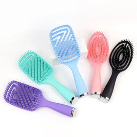 Hot Selling Hairdressing Barber Heat Resistant Extension Denman Vent Detagle Untangling Anti Tangle Hair Brush