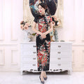 Spring and Summer New Chinese Style National Improvement Long Cheongsam Wholesale High-definition Digital Printed Dress Women