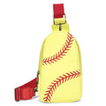 Trendy Women's Crossbody Sport Bag Large PU Leather Vibrant Color-Blocked Prints Fashion Top-Selling Custom Running Bum Chest