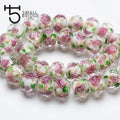 12mm Multicolor Murano Faceted Glass Flower Lampwork Crystal Beads Bracelet Making Diy Accessories Round Large Beads 16+ Colors