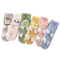 Hot Sale Cute Animal Infant and Adult Cozy Floor Anti Slip Socks Cartoon Warm Kids Winter Socks