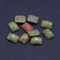 DIY Crystals 12*16mm Round Natural Unakite of Pearl Gemstone Cabochon