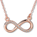 Minimalist Jewellery 925 Sterling Silver Infinity Necklaces Women