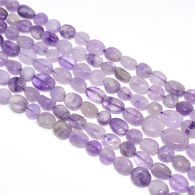 Wholesale 6*8/8*10mm Natural Purple Jade Loose Gemstone Beads Purple Colour for DIY Jewelry