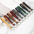 2022 Newest Designs Key Ring Leather Wristlet Men Custom Keychain