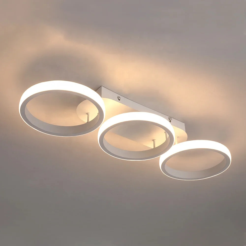 Modern Nordic Design 33W LED Ceiling Light for Bedroom Villa Lighting