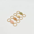 Stone Bead Metal Shoulder Bikini Swimwear Ring Decorative Rhinestone Connectors Hardware For Swimwear Accessories