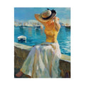 CHENISTORY 992976 Diy Oil Painting by Numbers Kit Yellow Dress Girl Paint by Numbers for Adults for Home Decor
