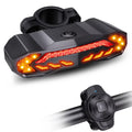 Bike Tail Light with Turn Signals Wireless Remote Control Waterproof Bicycle Rear Light Back Safety Warning Cycling Taillight