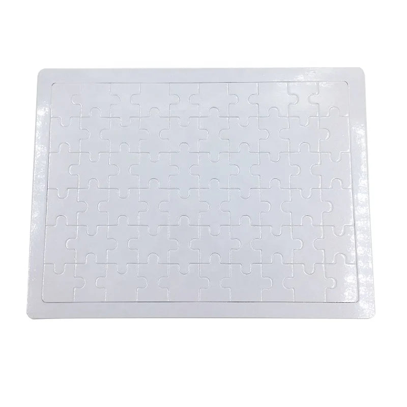 Wholesale 60 Pieces A4 Wood Puzzle DIY Custom Sublimation Printed Jigsaw Puzzle Photo Frame