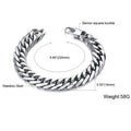 Men's Fashion Handmade Titanium Steel Bracelet Whip Chain Wholesale Coarse Jewelry Featuring Quartz Stone Stainless Steel