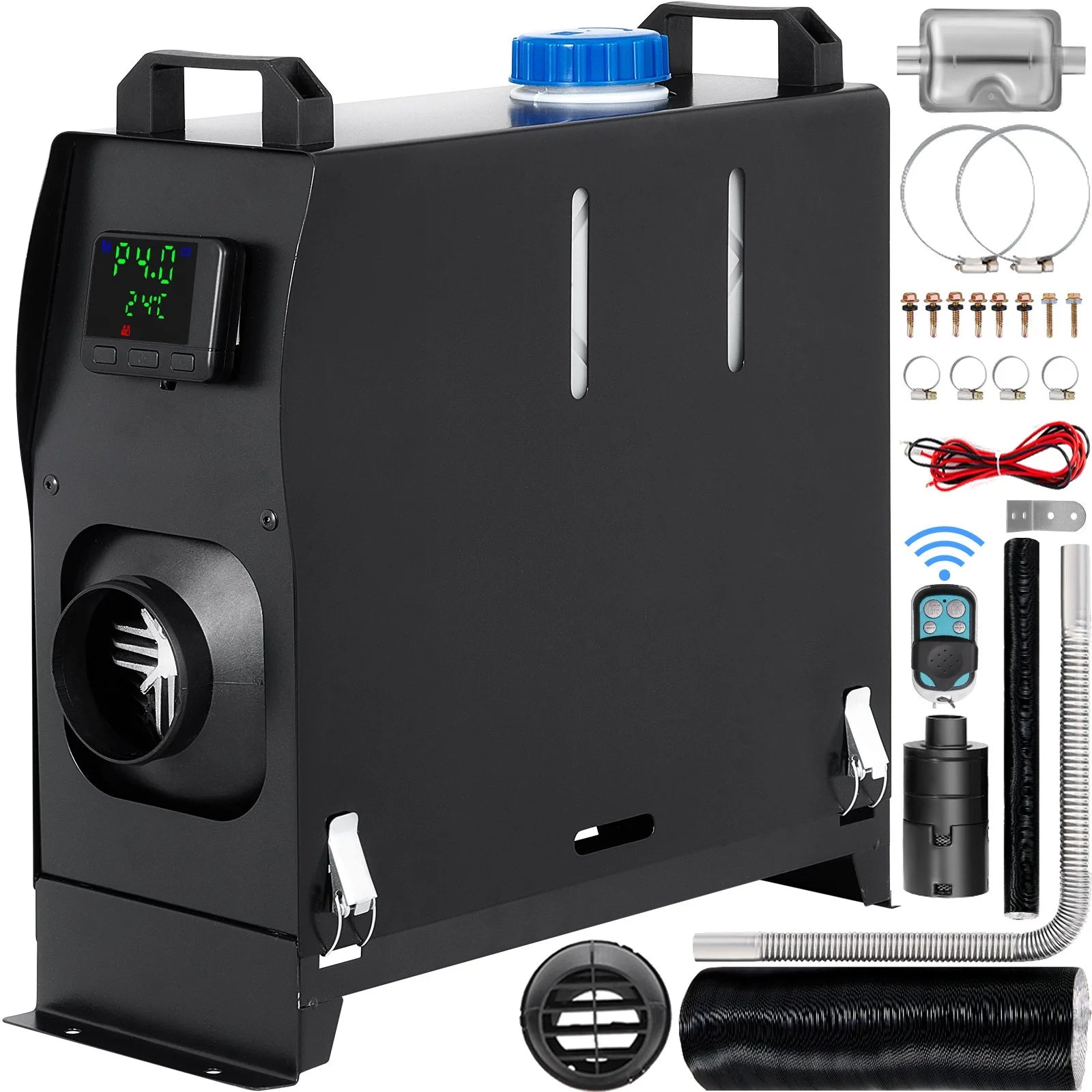 Diesel Air Heater All in One 8KW 12V with Muffler Diesel Parking Heater for Car Vans Truck RV Boats Trailer and Caravan