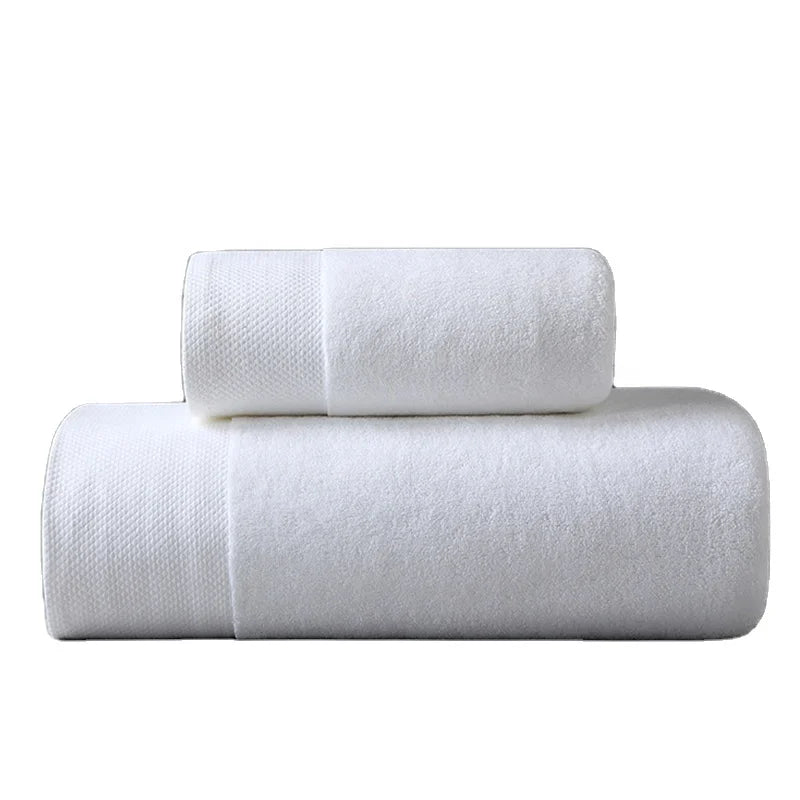 Hot Sale Dobby Bordered Bordered Pure Cotton Bathroom Towel Kit Plain Dyed Oversized Towel for Hotel Home Textile