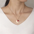 SSeeSY Custom Design Fashion Jewelry Stainless Steel Non Tarnish Free Birthstone Gold Plated Birth Flower Pendant Necklace