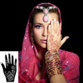Hot Sale Indian Fashionable Black Red Henna Temporary Tattoo Stencils Non-Toxic Sticker for Body Art