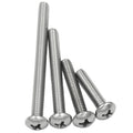 M2 M2.5 M3 M4 M5 M6 304 Stainless Steel Full Thread Phillips Pan Head Machine Screws