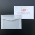 Luxury Customized Frosted Oil Paper Envelopes Sliver/gold Foil Wedding Invitation Envelope with Card Packaging