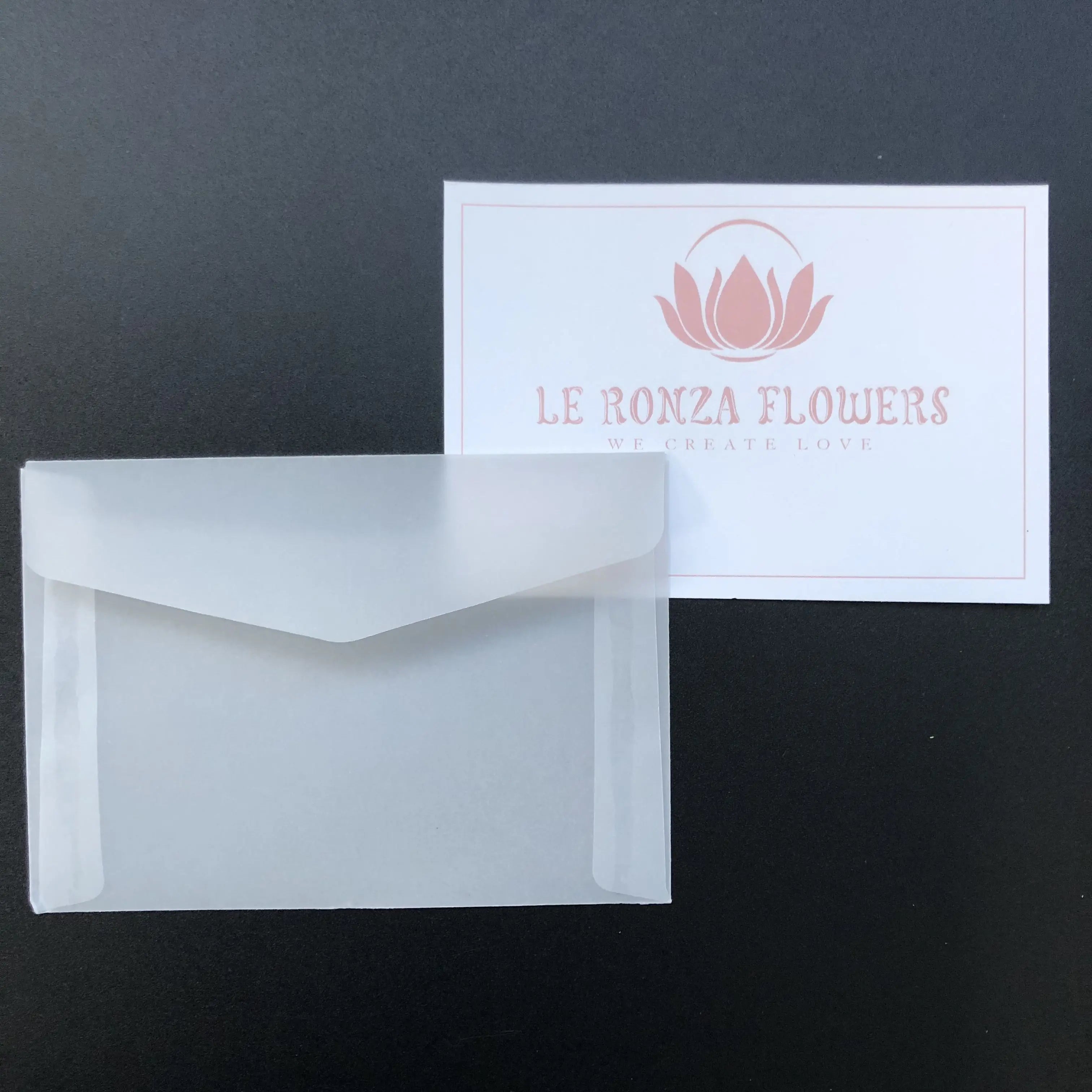 Luxury Customized Frosted Oil Paper Envelopes Sliver/gold Foil Wedding Invitation Envelope with Card Packaging