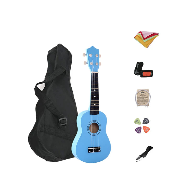 21 Inch High-Quality Ukulele With Accessories Perfect for Beginners and Professionals Alike With Exquisite Design