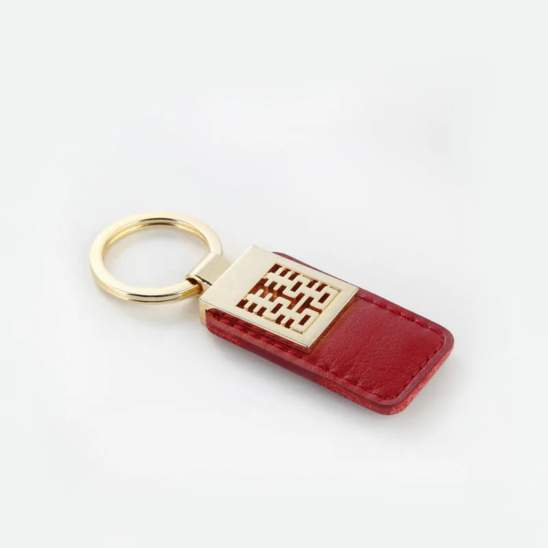 Wholesale Personalized Car Recycled Sublimation Strap Engraving Luxury Custom Key Chains Pu Blanks Wristlet Leather Keychain