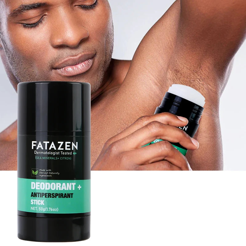 FATAZEN Dermatologist Tested Deodorant Anti-odorant Stick Natural Sea Mineral Citron Fragrance Sweat Odor Balm Deodorant Stick