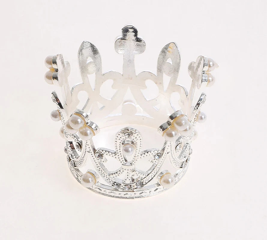 Crown Napkin Rings Holders Gold and Sliver for Spring Wedding Valentines Day Easter Dinner Parties Home Table Decoration