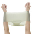 Seamless Solid Color Ice Silk Women's Mid-waist Hip-lifting Thin Transparent Quick-drying Breathable Briefs Panties