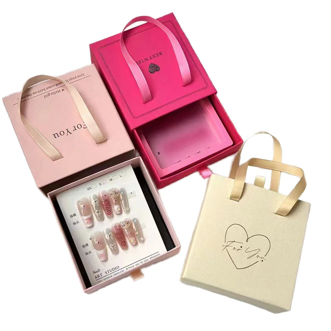 High-End Customizable Paper Suspension Jewelry Box Personalized Blank Organizer with Logo UV Coating Embossing Matt Lamination