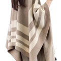 Wholesale New Stock Women's Large Square Long Thick Checkered Plaid Shawl Autumn Warm MegaBDM