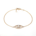 Customized Jewelry MSB-563 18k Yellow Gold Lab Grown Diamond Bracelet for Gift