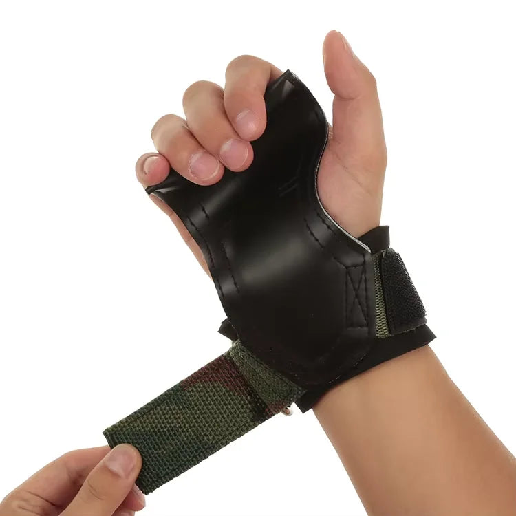 Maximum Grip Support Pull Ups Home Gym Workout Palm Pads Wrist Wraps Hand Grips for Weightlifting
